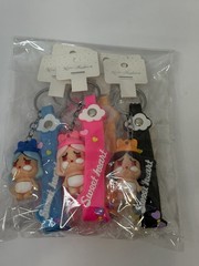 Cry Baby Chunky Keychain W/Wristlet Party Pack Multicolor (Lot of 6)