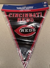 Cincinnati Reds MLB Baseball 12 Foot Long Pennant Banner Party Decoration. NEW