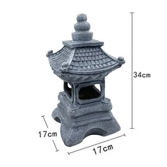 Solar Garden Statue Lantern Outdoor Light for Home Yard Landscape Decoration