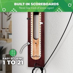 SWOOC Games – Hideaway Hook and Ring Game On A String – Weather Resistant & E…