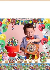 Mario Brothers Happy Birthday 14 In 1 Ultimate Party Decorations, Lg Lot, New