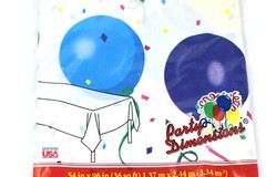 Happy Birthday Party Plastic Table Cover by Gam Associates Nos Made in USA