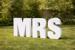 MRS LARGE Bridal Foam Letters – Bachelorette Wedding Party Decorations Props