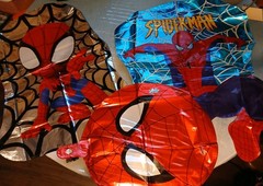 Spiderman Theme Happy Birthday Party Decoration 38 Pcs Balloons Letters Pics NEW