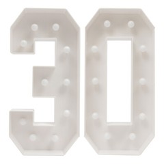 30th Birthday Decorations 3FT Marquee Light up Numbers 30 Birthday Number Lights