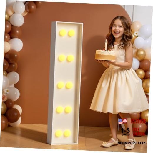 Marquee Letters 4 Feet Tall Large Light Up Letters I for Birthday 4FT Letter I