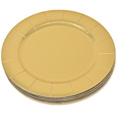 Gift Boutique 24 Disposable Gold Round Charger Plates 13 Dinner Table Serving…