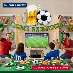 World Cup Trophy Balloon Set – 3 Piece, Featuring Foil Balloons Shaped Like a Fo