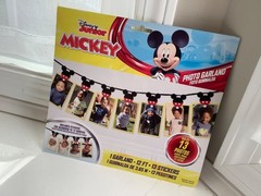 Disney Mickey Mouse party decor Photo Garland Holds 13 Photos birth – 12 mo.
