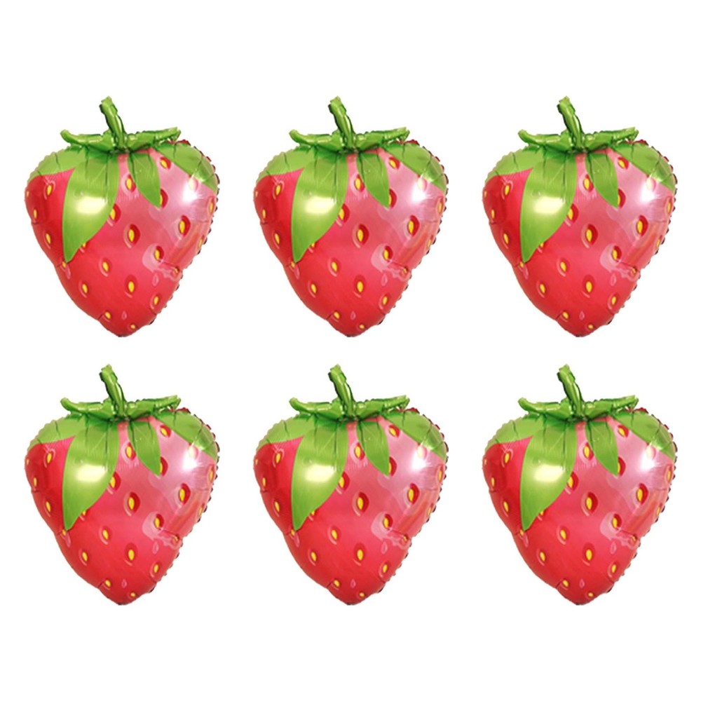 Strawberry Balloons Cute Sweet Strawberry Foil Balloons for Baby Shower Weddi…