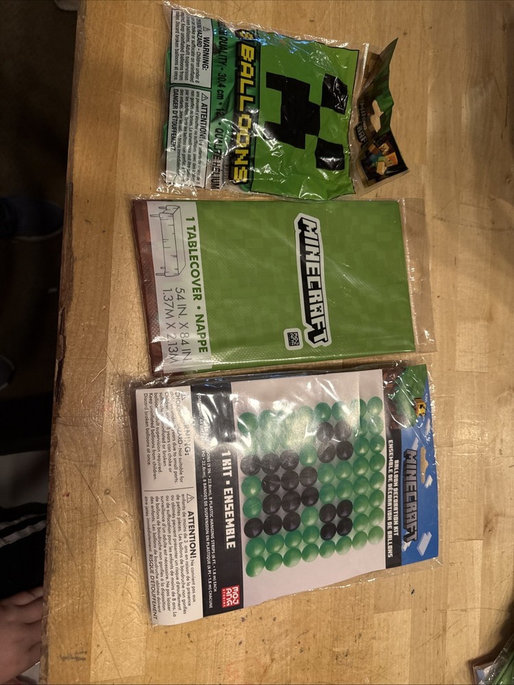 Minecraft Party Supples, , Ballon Wall, Tablecloth Balloon Set