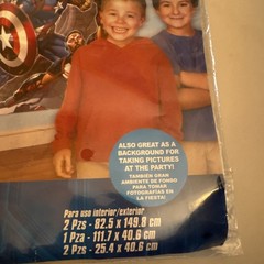 Marvel Avengers Birthday Wall Decoration Over 6Ft Party Banner Photo Backdrop AV