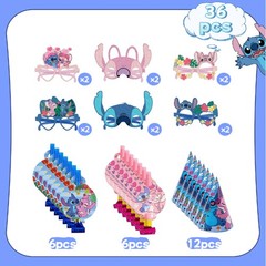 Stitch Party Decoration Stitch Party Supplies Kids Birthday Photo Props Game Set