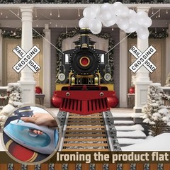54 Pcs Train Party Decorations Train Hanging Banner Railroad Crossing Sign