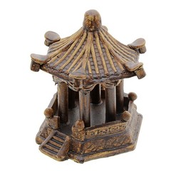 Saim Pavilion Aquarium Decorative Resin Hexagonal Landscape Décor Fish Tank