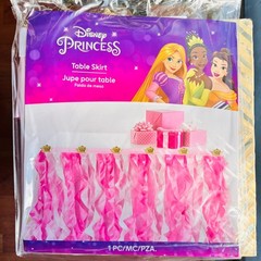 Amscan Disney Princess Party Fabric Tableskirt – 72″ x 60″ | Pink | 1 Pc