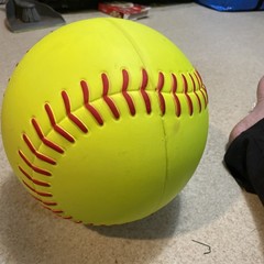 9-10 Inch high Hollow Hard Foam Softball sport decoration