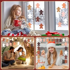 200 Pcs Christmas Gingerbread Man Cutouts 4» People Shaped Paper Cutouts Ass…