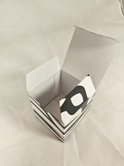 Small Gift Cubes Boxes for Party Favors 3.25″x3.25″ Zebra Table Decor