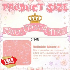 Preboun Princess Banner Fairy Tale Decor
