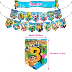 Stumble guys Birthday Party Decor Supplies Balloons Banner Cake Toppers Kids