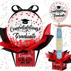 Graduation Money Balloon Box Kit – Cash Gift Set for Class of 2026 Party Decor