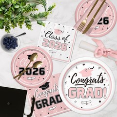 Graduation Party Supplies Kit Serve 50 Graduation Party Class of 2026 Tablewa…