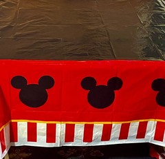 Mickey Mouse Birthday Party Decorations: 1 Banner, 1 Table Cover, 12 Swirl Decor
