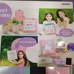 Enchanted Unicorn Birthday Party Customizable Chalkboard Sign & 4 Paper Inserts