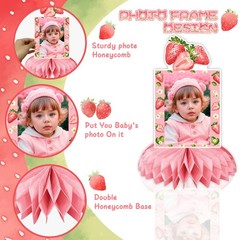 Strawberry Birthday Decorations, Strawberry Sweet One Party Decorations Honey…