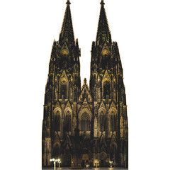 H13624 Cologne Gothic Cathedral Germany Cardboard Cutout Standee Standup