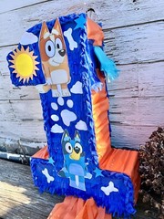 Bluey Number One Piñata Dogs Party Birthday Party