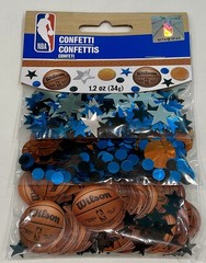 NBA SLAM DUNK PARTY ~ Confetti, 20 Party Bags, Garland, Candles, Swirl Decor NEW