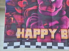 Five Nights At Freddy’s Birthday Banner 60”W x 40”L HUGE