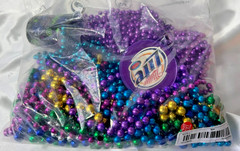 Mardi Gras Beads Bulk Lot Necklaces Party Favors 3 Pounds 4 oz inc..Full Bag/12