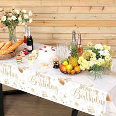 3 Pcs Happy Birthday Tablecloths Happy Birthday Party Decorations Plastic Table