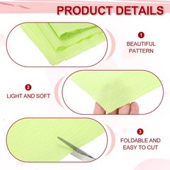 Crepe Paper Roll Crepe Paper Decoration 7.5ft Long 20″ Wide Light Green
