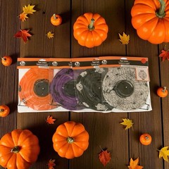 Halloween Hanging Paper Lanterns 8×8 Light Up Bats Ghosts Pumpkin Spiders 4PC