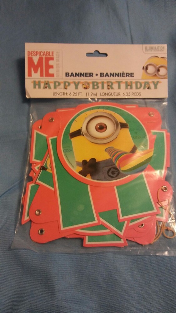 Despicable Me Minion Made Party Banner