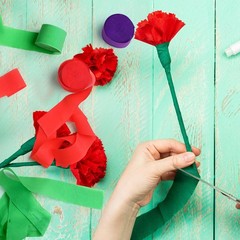 72 PCS Crepe Paper Streamers Roll 8 Colors Rainbow Party Decoration Crafts