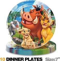 Simba The King Lion Paper Plates Party Supplies Tableware Disposable Dinnerware