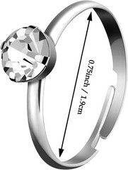 36 Packs Diamond Engagement Rings Bridal Shower Rings for Wedding Table Decor…