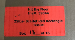 Artistry in Motion, Inc Bulk Tissue Confetti, 25 Lbs. Scarlet Red