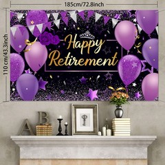 Retirement Party Decorations Extra Large Fabric Banner Photo Booth Backdrop