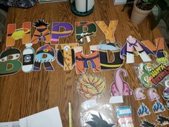 Dragon Ball Z Party Supplies Over 50 Pieces 24 Balloons, 24 Cupcake Toppers New
