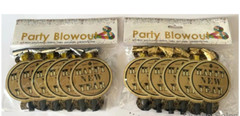 72pcs Party Blower Golden Party Horn New Year Party Celebration