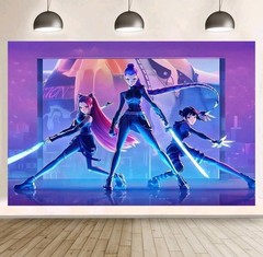 kpop Birthday Demon Hunters Backdrop