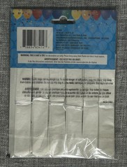 Celebration White Tissue Pom Pom Garland Six 5.5” Pom Poms/9 ft,
