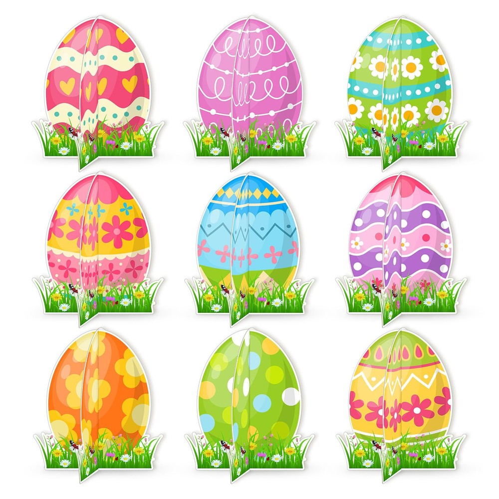 Easter Honeycomb Centerpieces Table Toppers Colorful Easter Egg Centerpieces Tab