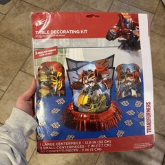 2014 Hasbro Transformers Theme Birthday Centerpieces Table Decorating Kit